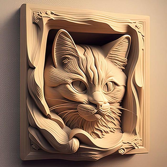 3D модель Кішка (STL)